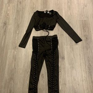 Black Pants Set - Large